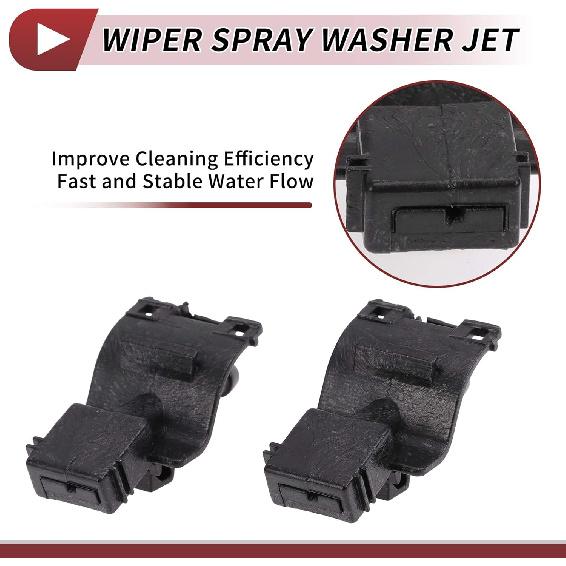 2pcs Windshield Washer Nozzle for Toyota Tacoma 2016-2023 for Lexus RX350 2016-2022 Front Windshield Spray Nozzles Wiper Spray Washer Jet