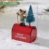 Metal Craft Christmas House Decor with Mailbox, Indoor Outdoor Display for Bar Shop Window Decoration