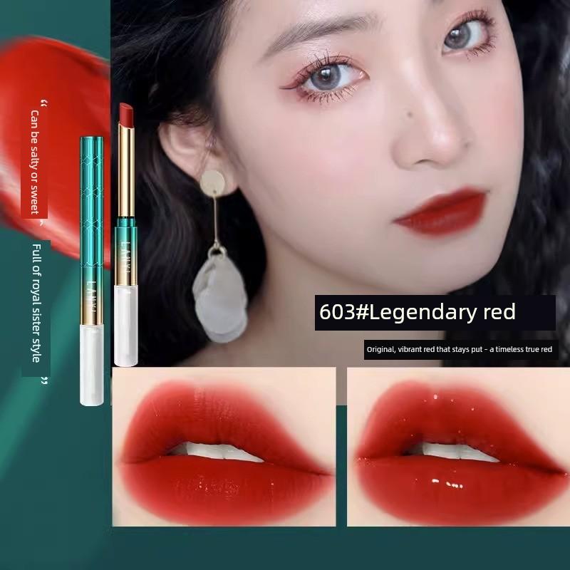 Non-Fading Lipstick, Non-Stick Cup, Matte Finish, Long-Lasting, Waterproof, Official Flagship Store for Students, Genuine Product