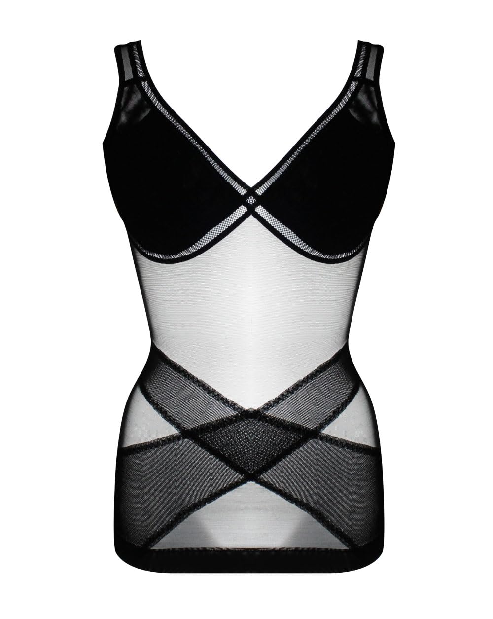 

Shape Zone BRAVO Дышащая майка для красивых размеров Формирующее белье для нижнего белья больших размеров Подчеркивает грудь и обеспечивает полную поддержку чёрный