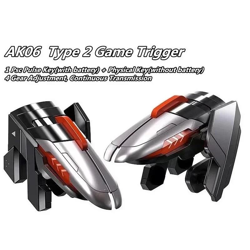 MEMO 6 Finger Mobile Phone ABS Game Trigger AK06 for PUBG Aim Shooting L1 R1 Alloy Key Button for IOS Android Gamepad Controller 5