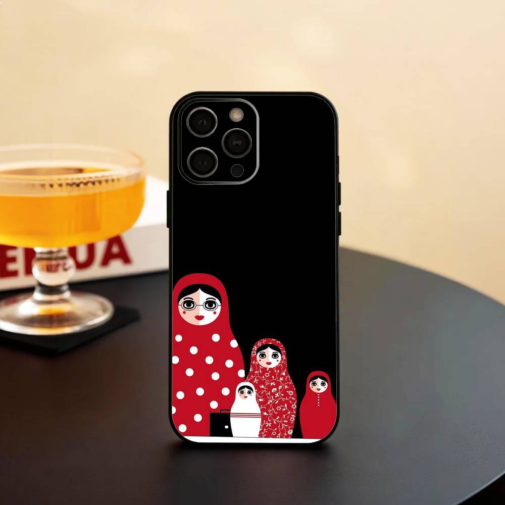 R-Russian Doll Matryoshka Phone Case Silicone Soft For IPhone 17 16 15 14 13 12 11 X XR Plus Pro Max Plus