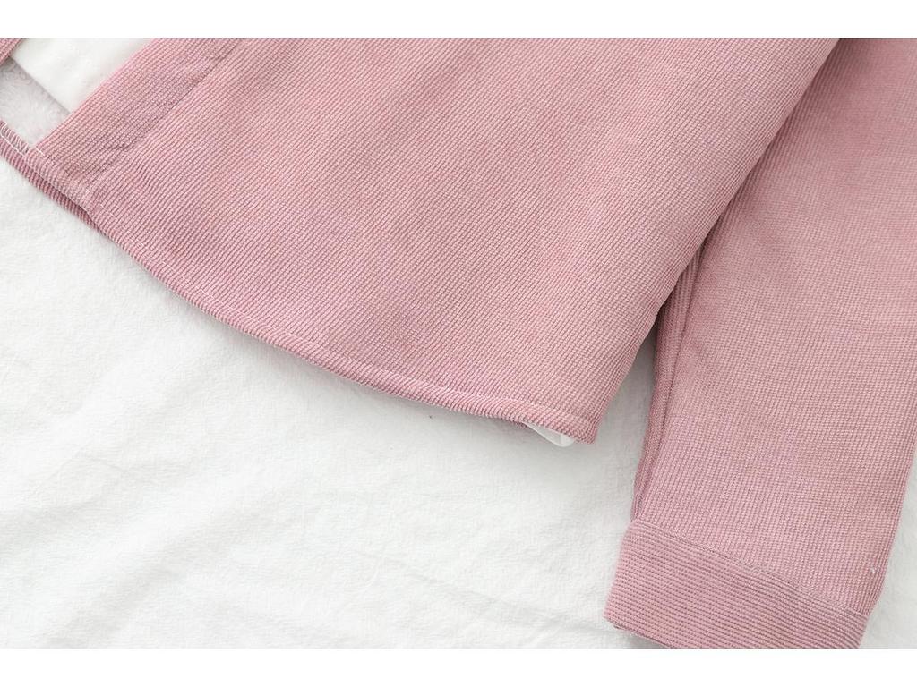 Chemise décontractée rétro 2024 pour femme à manches longues en velours respirant – Nouvelle collection Automne/Hiver