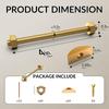 6Pcs Practical M8x100mm Drawbolt Connectors for Butcher Block Bed Rail Table Top Joint Fastening Hardware Daily Use