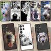Capa de telefone para cachorro Irish Wolfhound para Samsung Galaxy S23 S21 S22 Ultra S8 S9 S10 Note 10 Plus S20 FE Cover Funda
