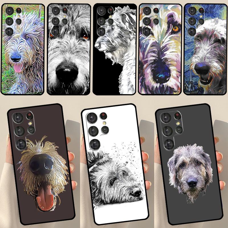 

Irish Wolfhound Dog Phone Case For Samsung Galaxy S23 S21 S22 Ultra S8 S9 S10 Note 10 Plus S20 FE Cover Funda Galaxy S21
