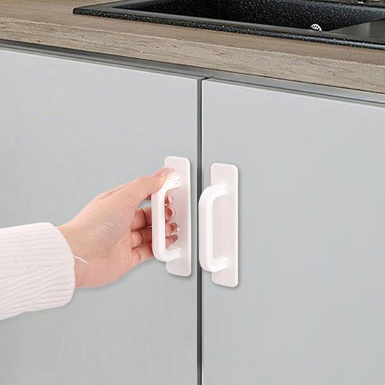Schrankgriff Einfache Montage Kein Bohren Klebende Rückseite Glatter Ergonomischer Griff Schiebetüren Kleiderschränke Schubladen Griff