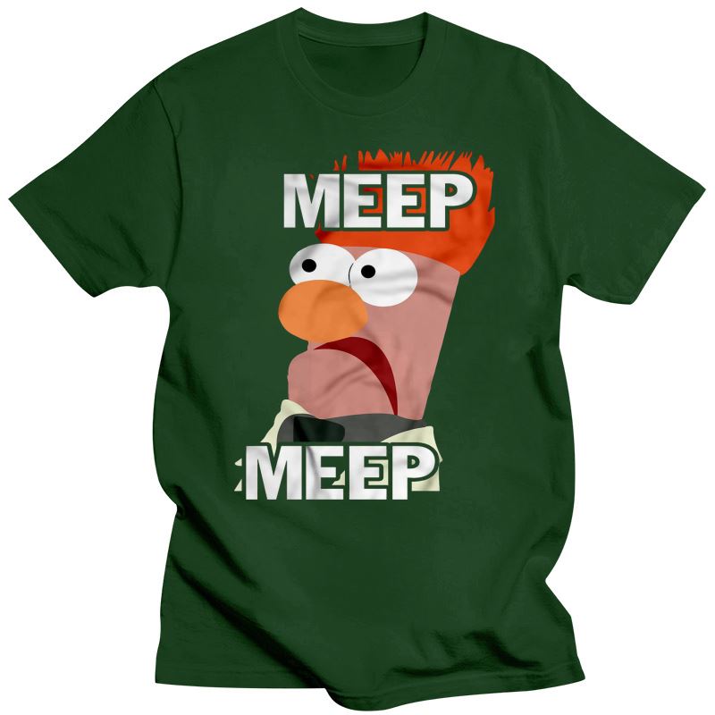 2023 Новая забавная футболка унисекс, модная футболка Meep Meep The Muppet Show и женская футболка с мензуркой M