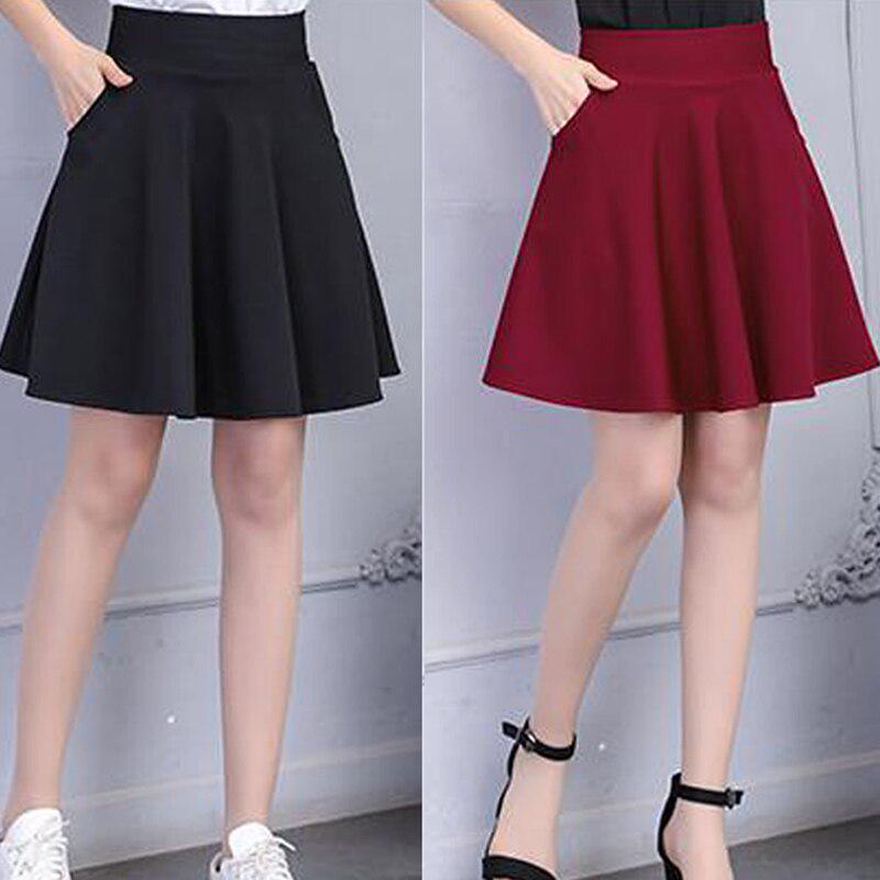 Buy Skirt Women's Pettiskirt Skirt Antilight Skirt Skirt Pockets Sailor Dance Pleated Skirt at