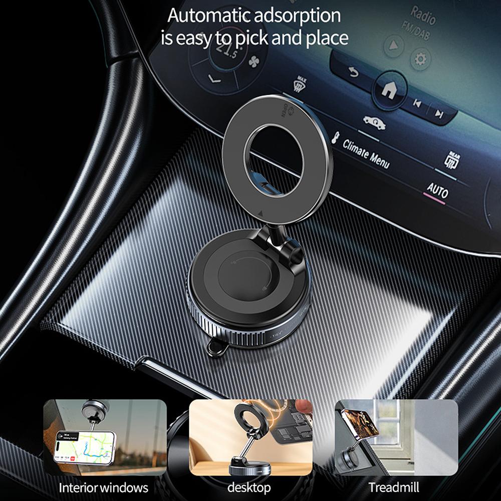 K007 360 Degree Rotation Car Suction Cup Base Magnetic Mount Phone Holder Dashboard Stand