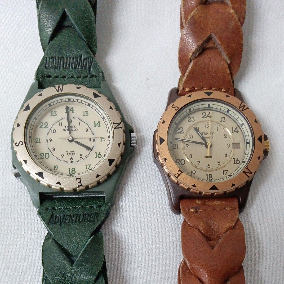 TIMEX INDIGLO Quartz ADVENTURER Timex Watch Set of 2