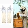 1 Pair Safe Professional Beekeeping Gloves Anti-bee Anti-sting Canvas Sheepskin Gloves Apiculture Beekeeper Beekeeping Tools