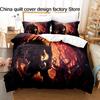 3D Print Terror of Orion Space Monster Bedding Set 3Pcs Sci Fi Alien Duvet Cover Set with Pillowcases for Men Bedroom Decor
