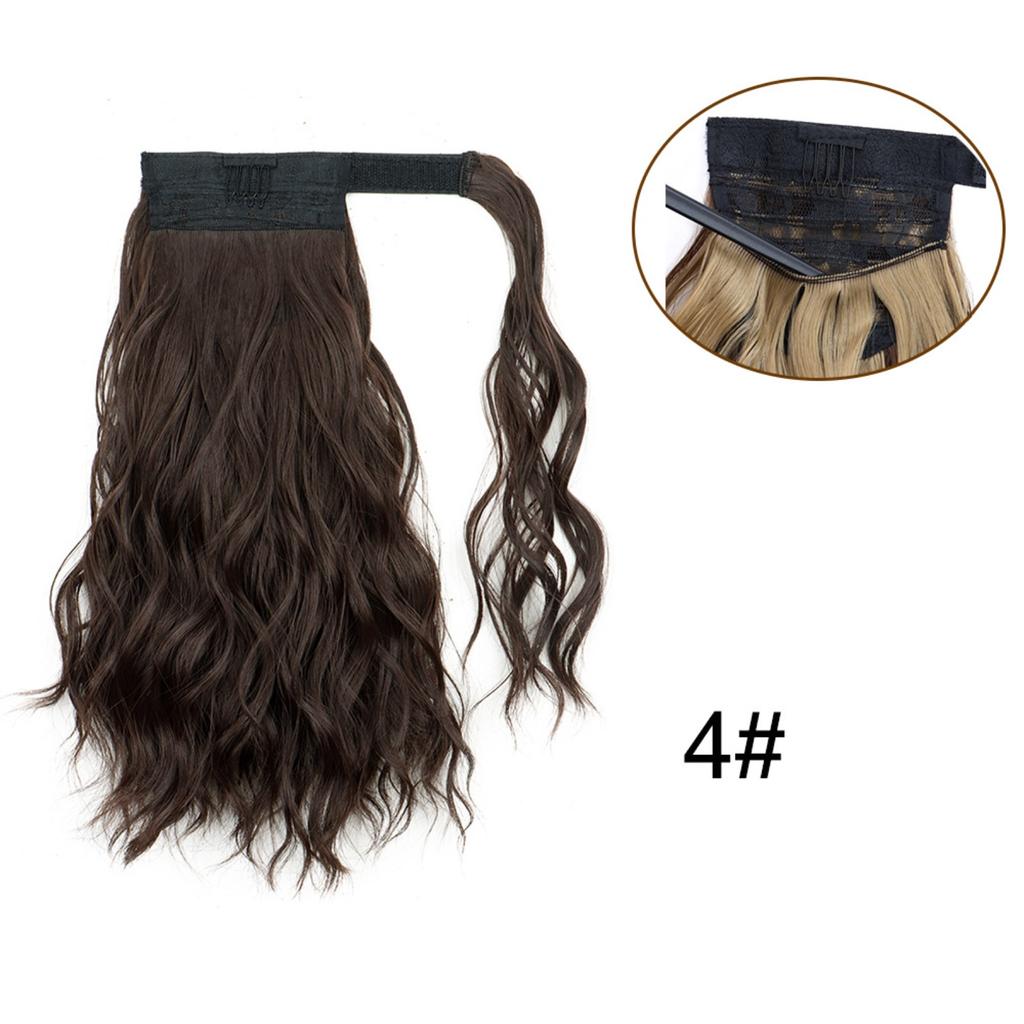 Ponytail Hair Extensions 14 Inch Curly Wavy Ponytail Hair Pieces For Women Girls Wrap Around Ponytail