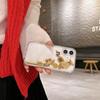 Anwendbar auf iPhone 16 Neujahr Handyhülle Treibsand Gold Gott des Reichtums Apple 15 ProMax Transparent Glitzerpuder Sturzsicher 14