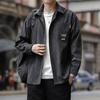 Men's Long-sleeved Spring New Trendy Casual Work Jacket Men's Pocket Collar Top