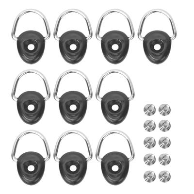 10Set D Schnalle Tie Down Ring Rückenlehne Zubehör mit Schraube für Kanu Kajak