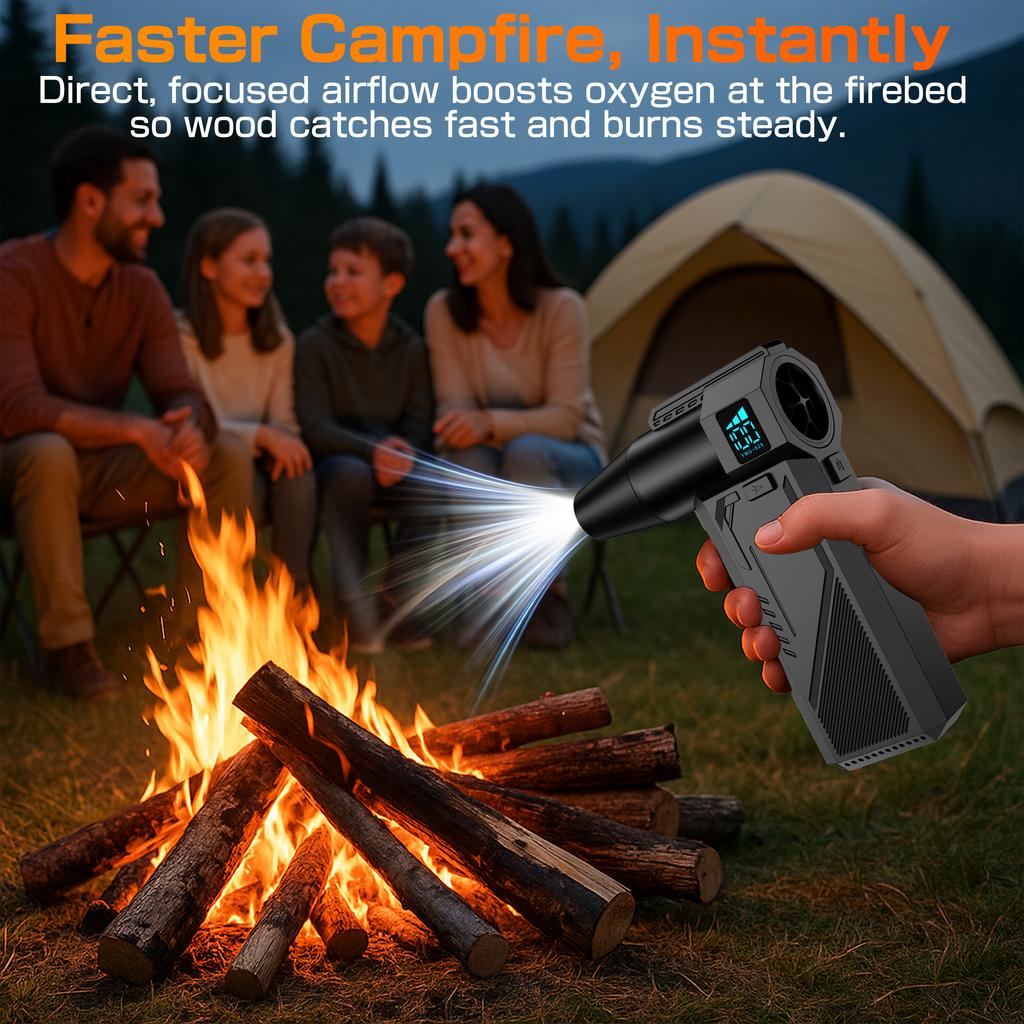 Handheld Turbo Fan For Car RV Truck Trailer Violent Jet Fan Powerful Air Blower Portable Multifunctional Cleaning Blower Tool