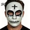 Nicht stickige Maske für langes Tragen Gruselige Halloween-Maske für Erwachsene Horror Realistisches Cosplay Party Gealtertes texturiertes Zubehör Gruselige Vollgesichts-Maskerade