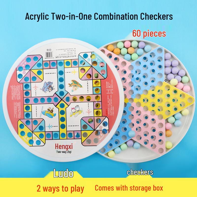 Classic Checkers & Marbles Set: Large Glass & Plastic Pieces for Adults & Kids, Old-Fashioned Flying Chess, Educational Fun.