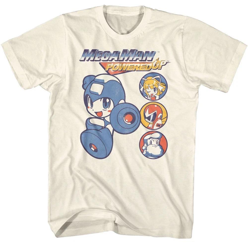 Mega Man Crew Circles Natural Gaming Children s T-shirt 150