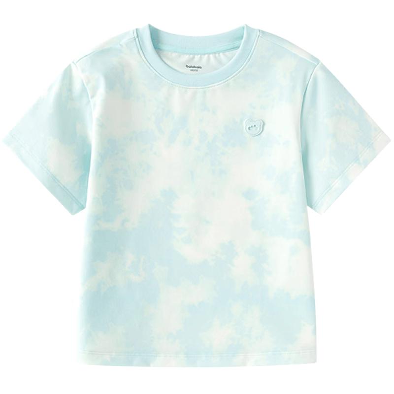 Balabala Chłopięca Letnia Koszulka z Krótkim Rękawem Tie-Dye