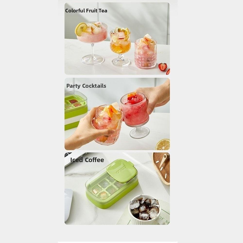 8 Grid Ice Cube Mold Easy Release Ice Freezer Multi-Function Ice Cube Maker  For Beverages