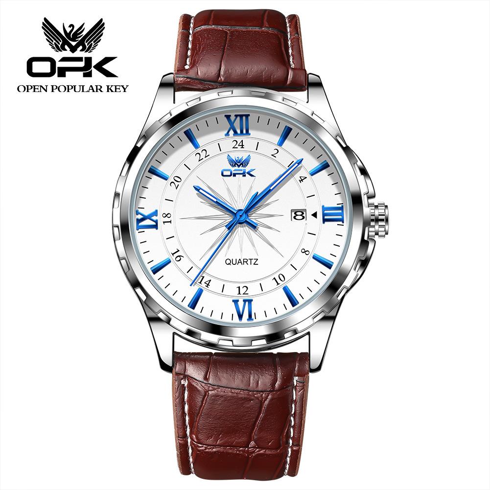 OPK Waterproof Luminous Men's Watch Luxury Watch Business Personality Quartz Men's Watch