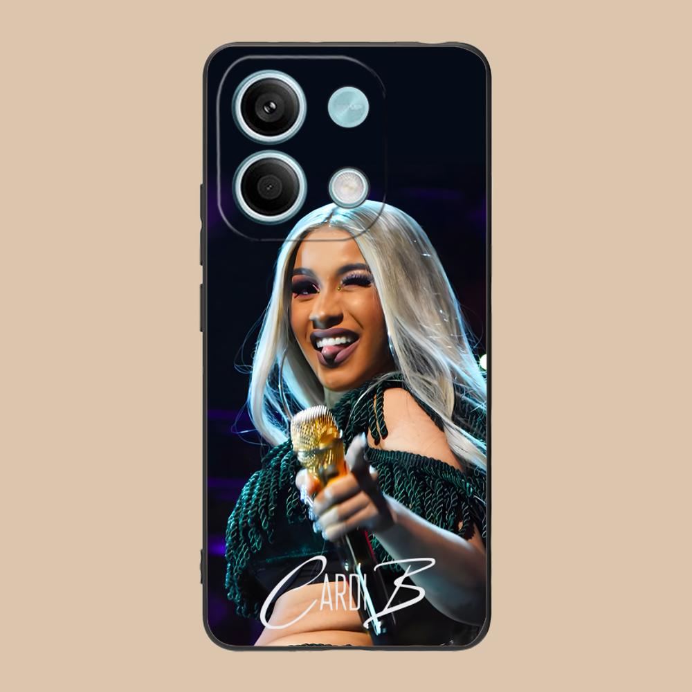 Cardi B Matte TPU Mobile Phone Case for POCO F8 F7 F6 F5 F4 F3 F2 Pro GT C75 C71 C65 C61 C40 Pro Ultra Colorful Cover