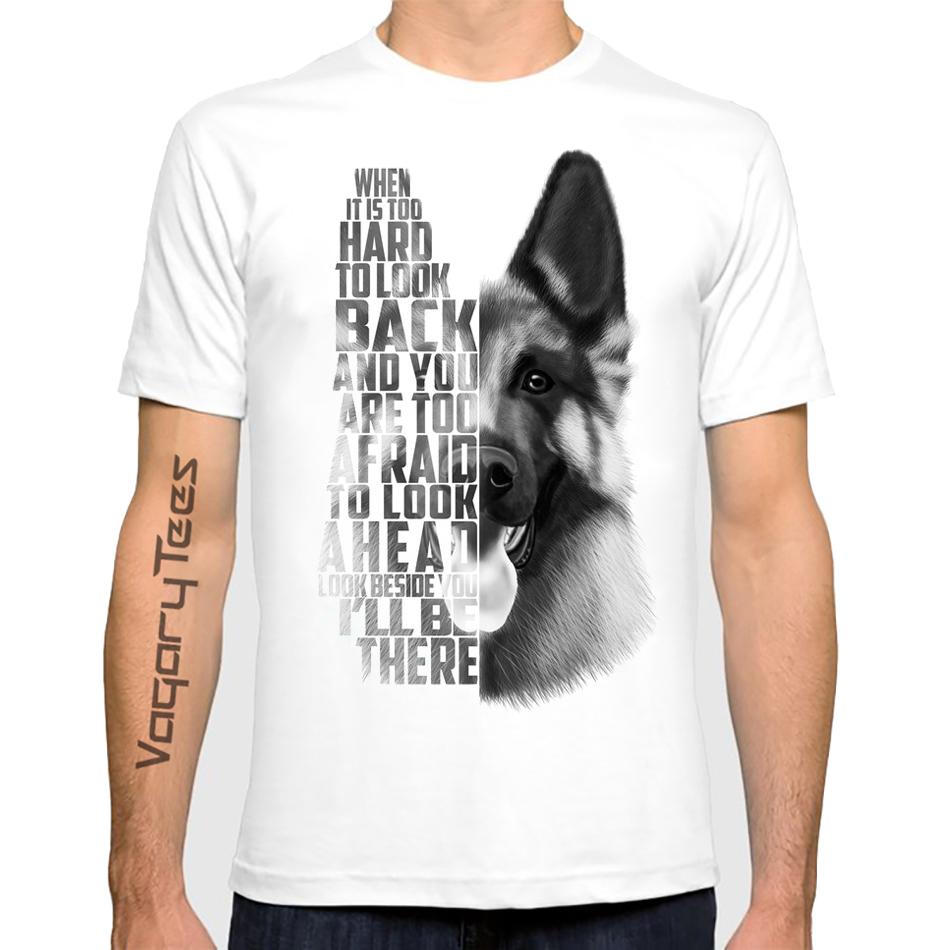 Funny German Shepherd Dog Print T-Shirt New Summer men t-shirt Fashion German Shepherd Text Casual Tops Homme Novelty Cool Tees