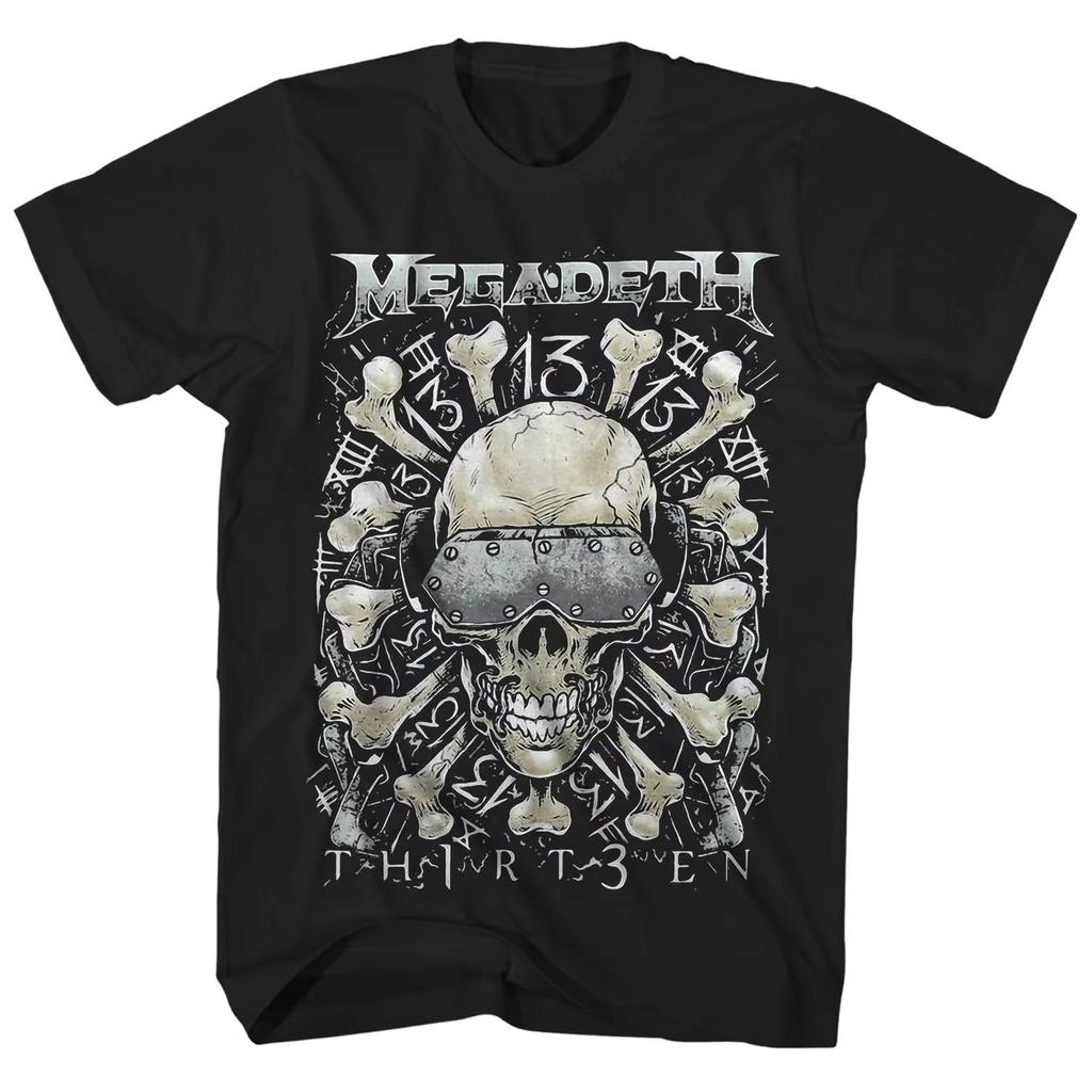 Megadeth Megadeth Band Heavy Metal Rock Punk Men's Cotton American T-Shirt Comfortable Breathable