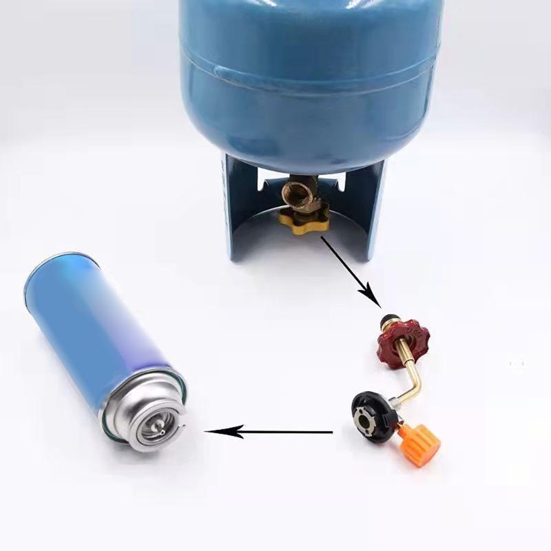 Refillable Cylinder Valves Adapter Refills Direct Safe Connectors for Camping and Outdoor Activity