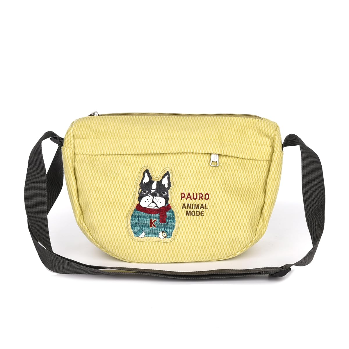 Fleece Shoulder Bag Animal Mode YE [Kusuguru Japan]