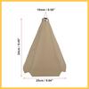 Shift Boot Cover Dust Proof Universal for Vehicle Car Beige PU Leather Auto Replacement Parts
