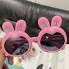 Colorful Boys and Girls Easter Rabbit Decoration Glasses Playful Stylish Cute Cartoon Rabbit Glasses Funny Shades for Summer