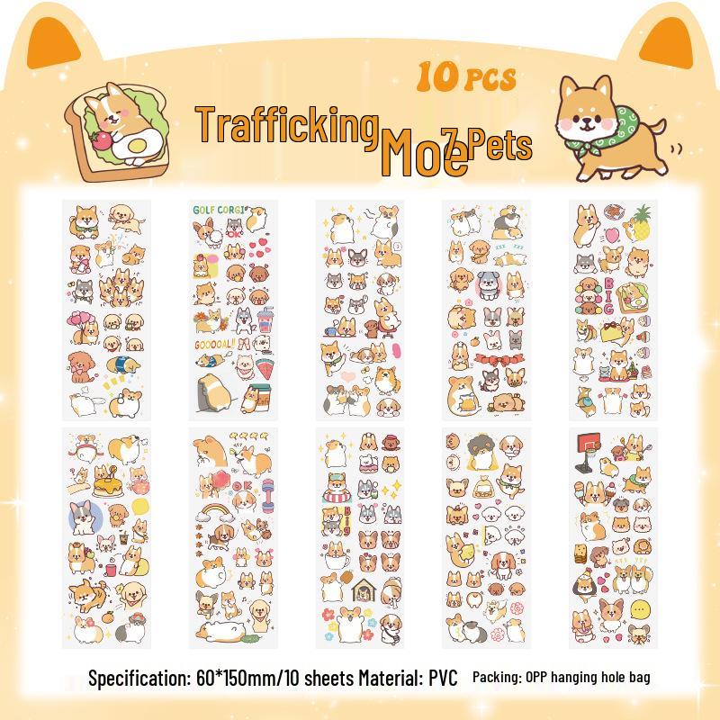 Pet Planet Cute Cartoon Children's Waterproof Sticker Pack
