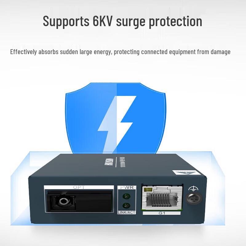 

HIKVISION DS-3D501T-3E Gigabit Single Mode Single Fiber Optic Transceiver CN plug (adapter included)