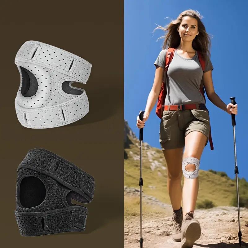Bergsteigen Knieschoner Laufen Silikon Patellabänder Knieschoner Professionelles Springseil Wandern Unterstützung Kniebänder