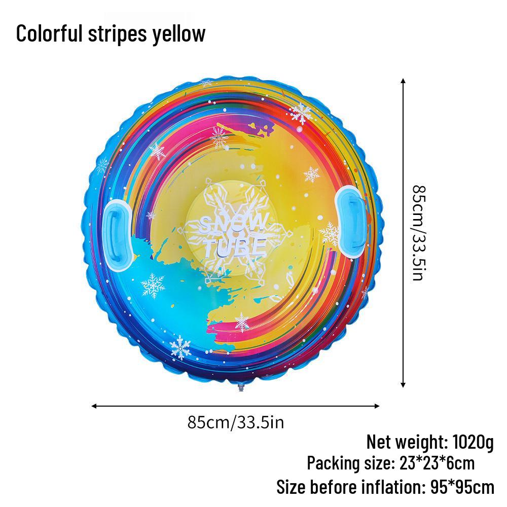 Inflatable Cold-Resistant Snow Tube for Kids - Anti-Rollover Design