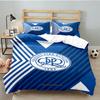 3PCS Queens Crest Football Bedding set,Ideal For1pc Duvet Cover And 2pcs Pillowcases Perfect for Christmas gift,Ideal for Bedroom, Dormitory