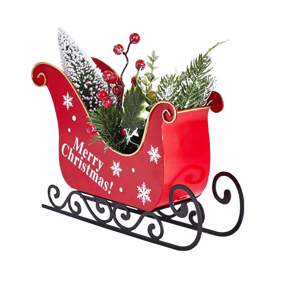 Christmas Table Decorations Christmas Sleigh Table Decor Christmas Table Decorations Small Santa Sleigh With Twigs & Red Berries