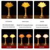Buddha Lamp for Buddha Lamp Buddha Lamp Charging Style a Pair of Led Household Guanyin Lamp Lamp Lotus Flower Lamp Set of 2