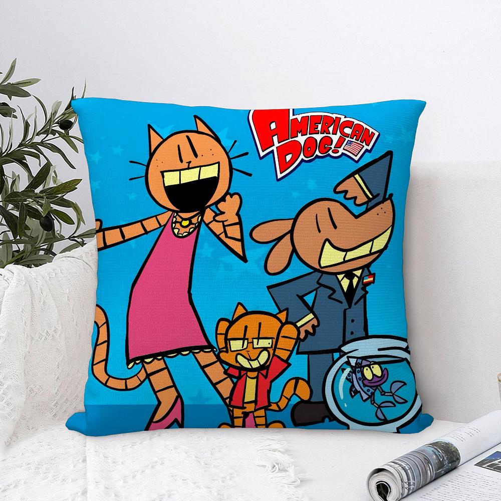 Comic Cartoon D-Dogmans Kissenbezug Sofa Dekorative Zuhause Doppelseitiger Druck Plüsch Quadratische Wurfkissenbezüge Kissen Dekor Bezug