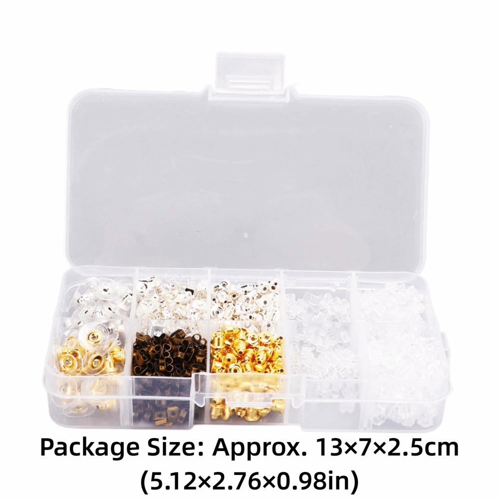 1040PCS Lightweight Silicone Earring Backs Metal Earring Backs Replacements  Jewelry Making