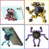 4PCS Transformable Fidget Spinners for Kids and Adults Stress Relief Sensory Toys for Boys Girls Finger Gyro Decompression Toy