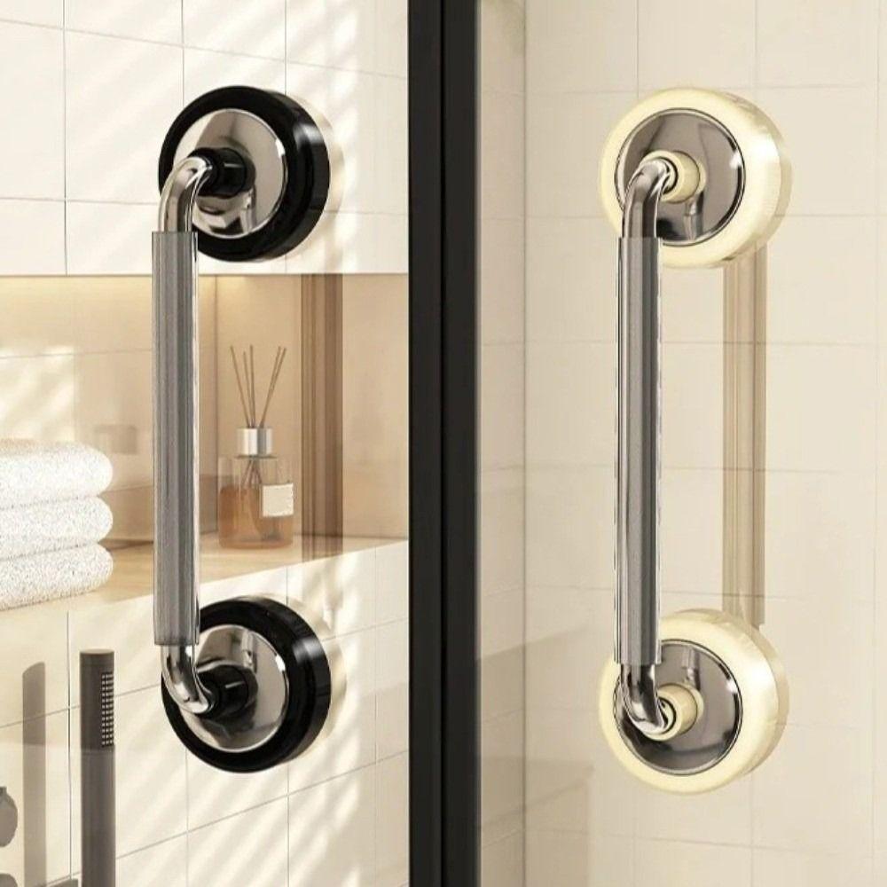Removable Suction Cup Door Handle Anti-slip Waterproof Bathroom Shower Auxiliary Handle Powerful Vacuum Safety Grip