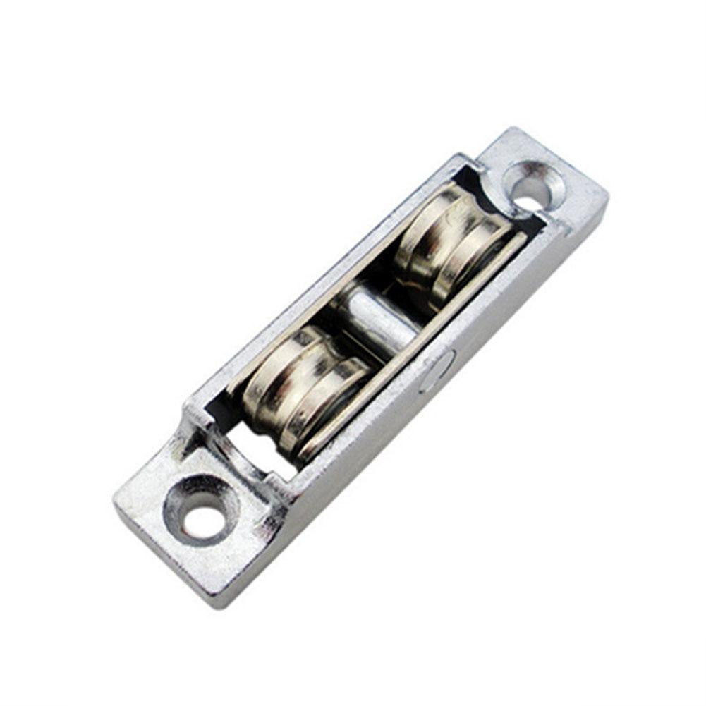 Stainless Steel Window Pulley Slot Wheels Silent Copper U Groove Track Door Roller Casters Sliding Glass Window Hardware Fitting