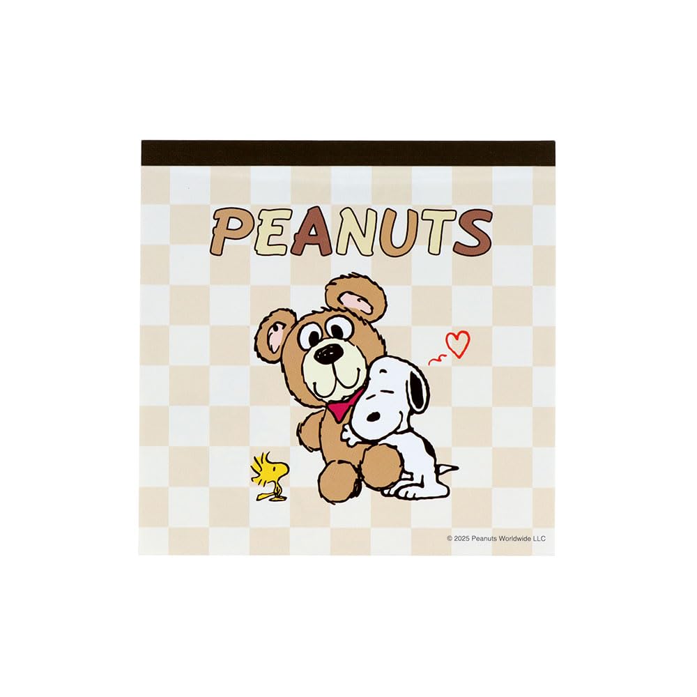 Stationery Snoopy Merchandise Memo Pad Square Brown S2849968 Sun-Star