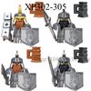 Medieval Military Noble Knights Building Blocks Figures Accessories Helmet Armor Shield Sword MOC Bricks Toys Friends Gifts