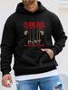 Unisex Autumn Winter Long Sleeve Hooded Sweatshirt, FISHING RODS Fishing Rod Funny Potato Chip Meme Print Fitness Sports Top, Humorous Fishing Style P